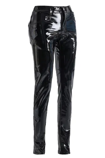 Lack Leggings schwarz