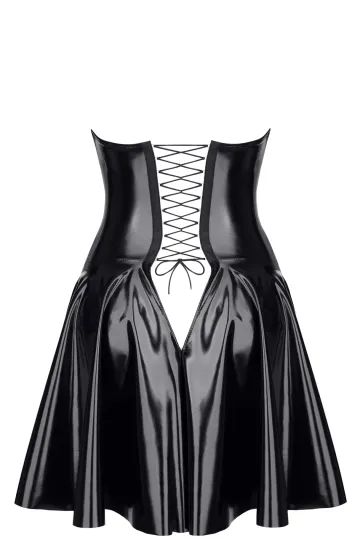 Lack Minikleid TDJutta001 schwarz