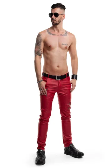 Lange Herren Hose RMTommaso002 rot