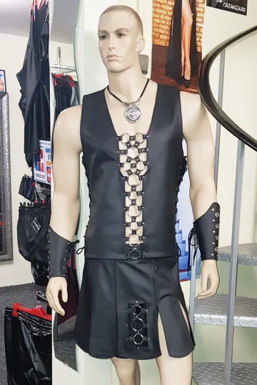 Leder Gladiator Rock 06 schwarz
