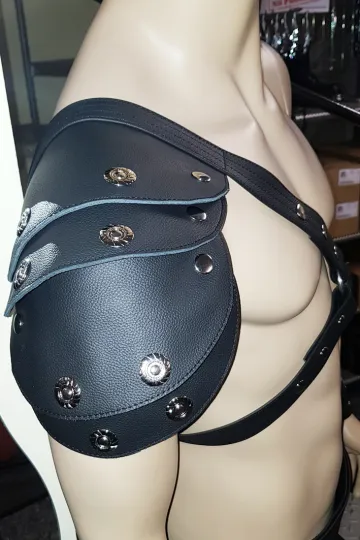 Leder Harness 01-2R schwarz
