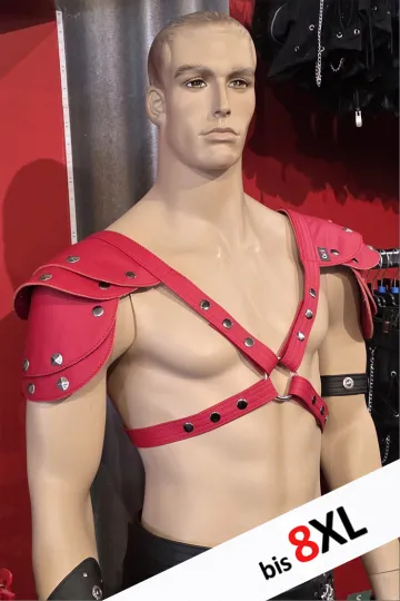 Leder Harness 02-3H rot