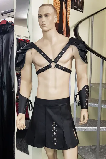 Leder Harness 02 schwarz