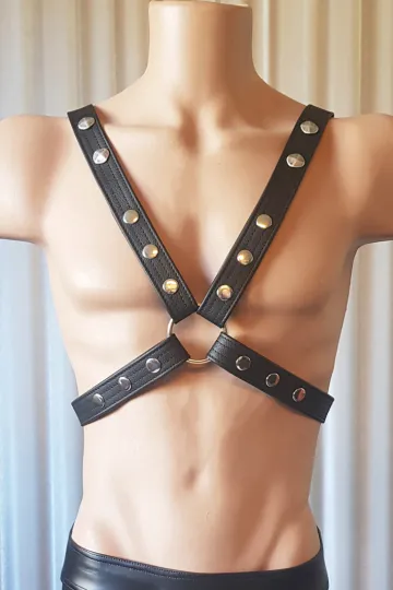 Leder Harness 03-3H schwarz