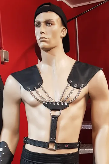 Leder Harness 05-01 schwarz