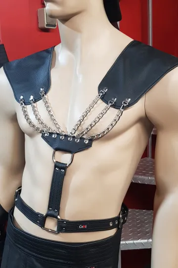 Leder Harness 05-01 schwarz