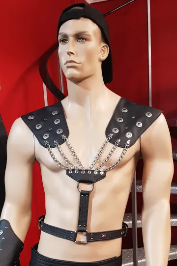 Leder Harness 05-02 schwarz
