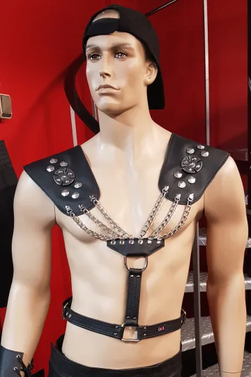 Leder Harness 05-05 schwarz