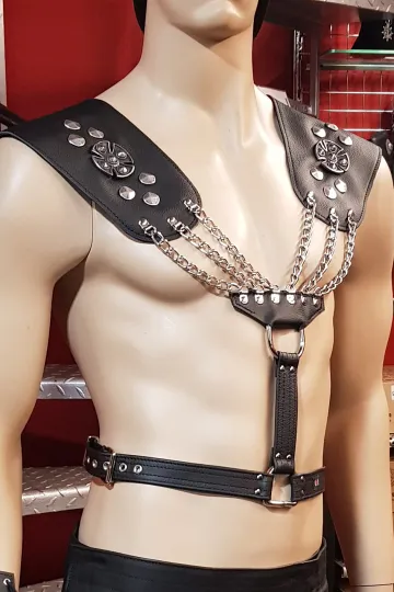 Leder Harness 05-05 schwarz