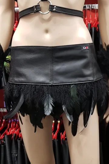 Lederrock 10 schwarz