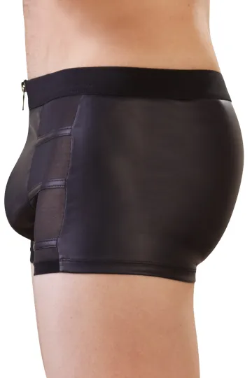 Mattlook Pants mit Netzeinsätzen schwarz