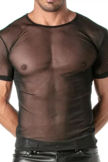 Mesh T-Shirt for Men schwarz