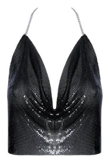 Metall-Top schwarz