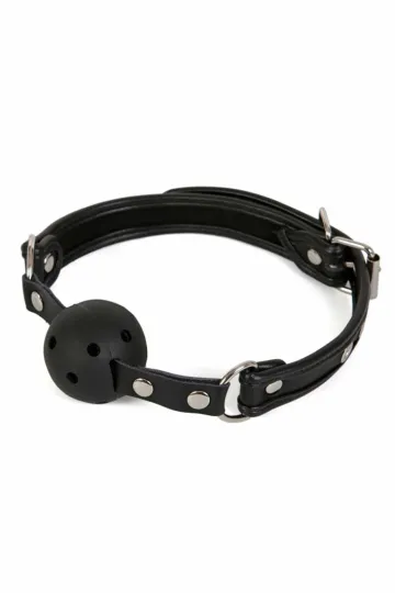 Mundknebel gelocht Schwarz