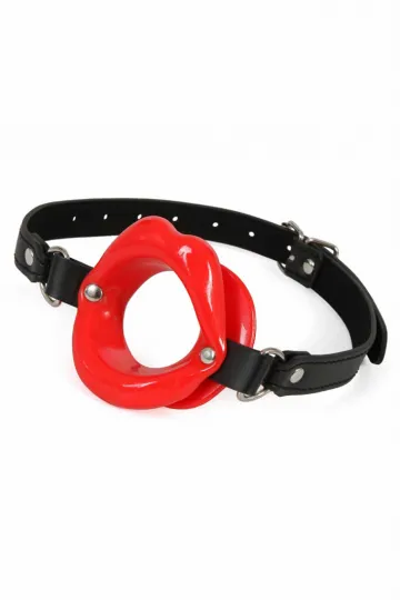 Mundspreizer aus Silikon Schwarz/Rot