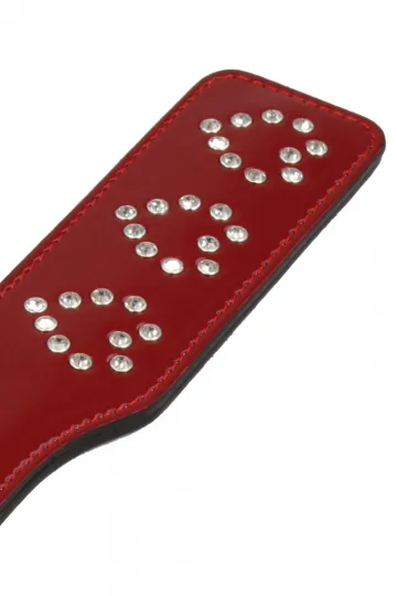 Paddel Herz Strass rot