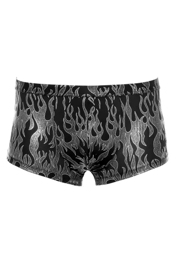 Pants Metallic-Design schwarz/silbern