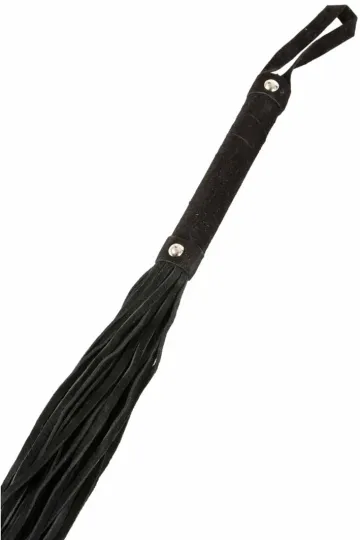 Peitsche Kunstleder Schwarz