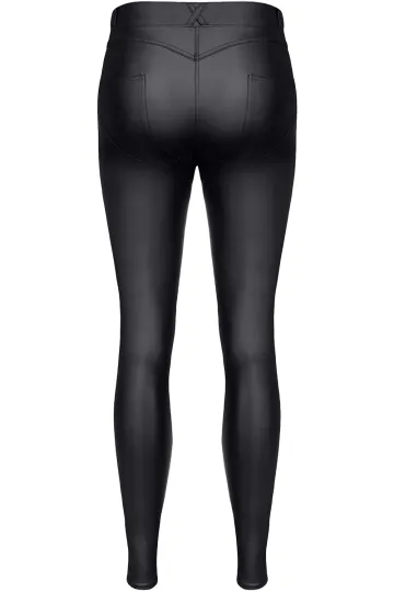 Schwarze Leggings BRGiulia001 von Demoniq Black Rose 2.0 Collection