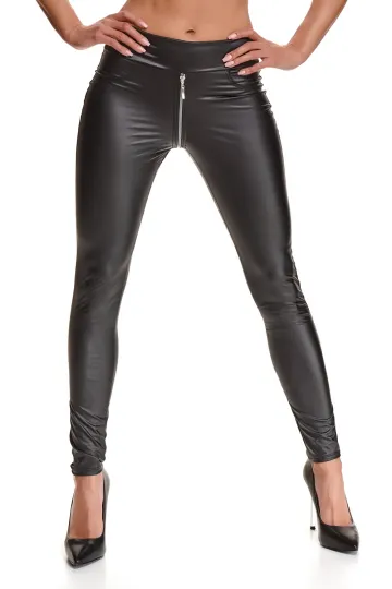 Schwarze Leggings BRMaddalena001 von Demoniq Black Rose 2.0 Collection