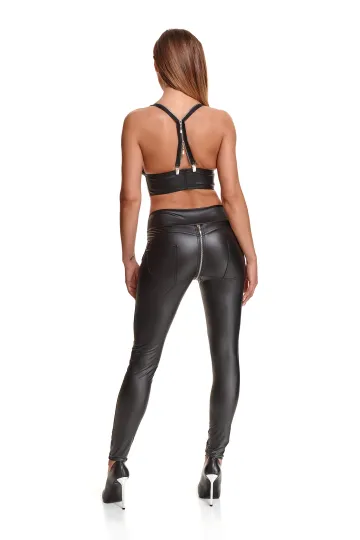 Schwarze Leggings BRMaddalena001 von Demoniq Black Rose 2.0 Collection