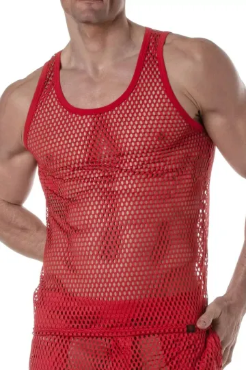 See Through Mesh Tank Top rot