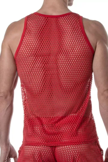 See Through Mesh Tank Top rot
