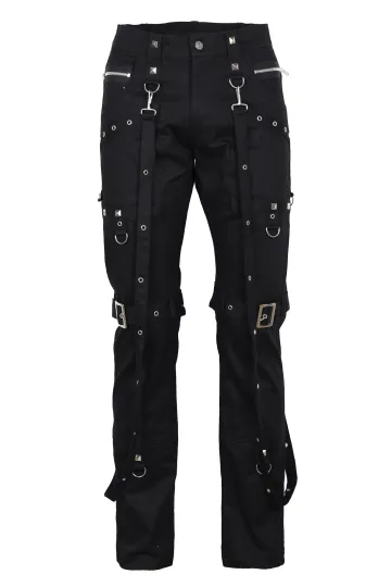 Strap Pants Denim schwarz