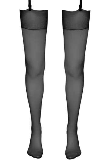 Straps Strümpfe schwarz