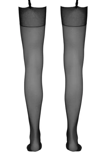 Straps Strümpfe schwarz