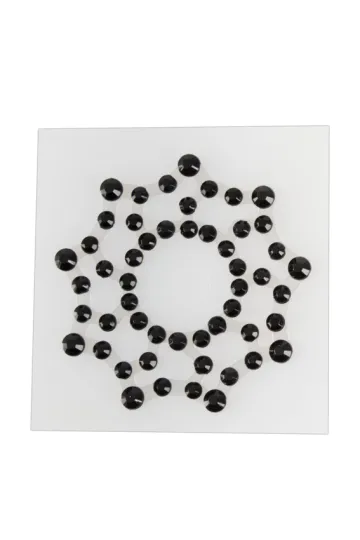 Strass Nippelsticker schwarz
