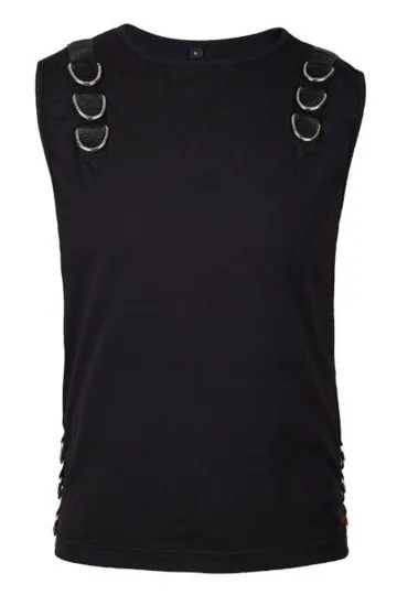Tank Vest Jersey schwarz