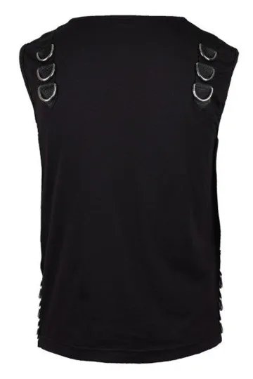 Tank Vest Jersey schwarz