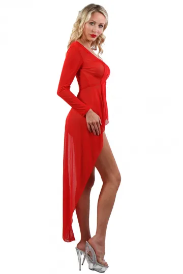 Tüll Kleid rot