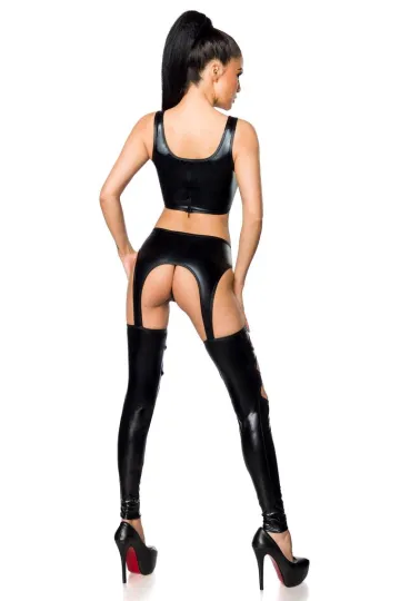 Wetlook-Set 18253 von Saresia schwarz