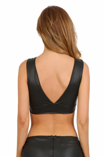 Wetlook Top schwarz