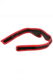 Augenbinde gepolstert schwarz/rot