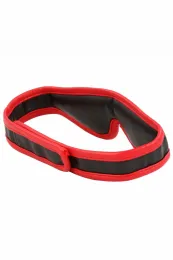 Augenbinde gepolstert schwarz/rot