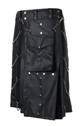 Belt Kilt Wetlook schwarz