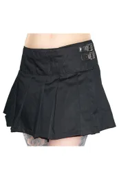 Black Pistol Buckle Mini Denim schwarz