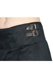 Black Pistol Buckle Mini Denim schwarz