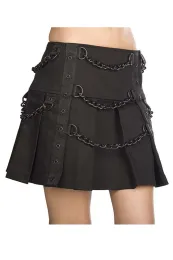 Black Pistol Chain Mini Denim schwarz