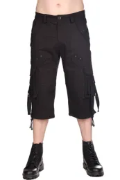 Black Pistol Millitary Short Pants Denim schwarz