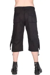 Black Pistol Millitary Short Pants Denim schwarz