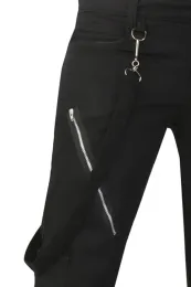 Black Pistol Punk Pants Denim schwarz