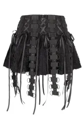 Black Pistol Ring Mini Skirt schwarz