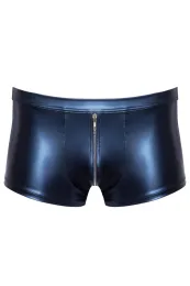 Blaue Pants im trendigen Metallic-Mattlook