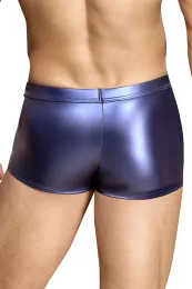 Blaue Pants im trendigen Metallic-Mattlook