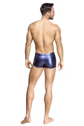 Blaue Pants im trendigen Metallic-Mattlook