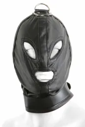 Bondage-Maske schwarz mit Ring